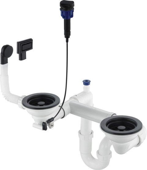 Syfon do zlewozmywaka granitowego 1.5- i 2-komorowego - Space-Saver Syfon do zlewozmywaka granitowego 1.5- i 2-komorowego - Space-Saver