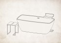 Taboret - stolik łazienkowy