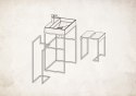 Taboret - stolik łazienkowy