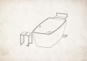 Taboret - stolik łazienkowy