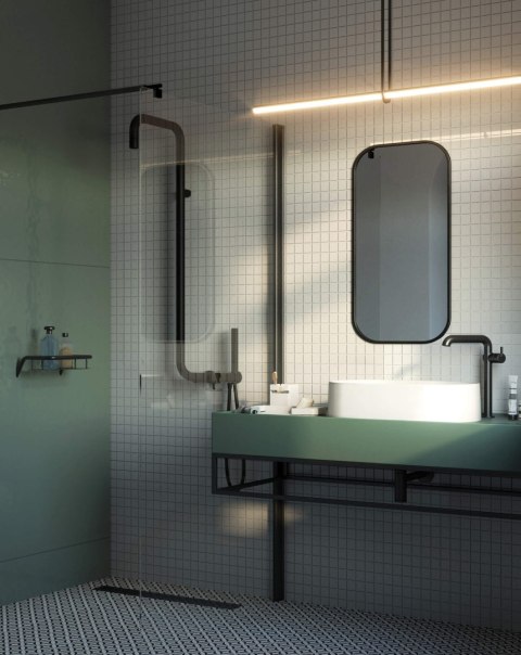 Ścianka prysznicowa / walk-in systemu Kerria Plus 110 cm Ścianka prysznicowa / walk-in systemu Kerria Plus 110 cm