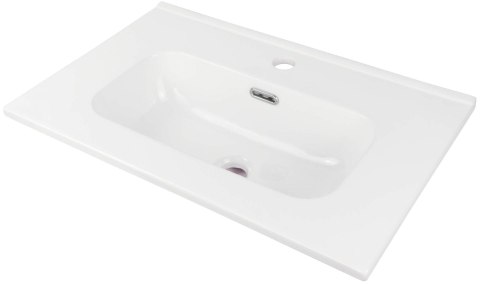Umywalka ceramiczna wpuszczana z miejscem na baterię - 60 cm Umywalka ceramiczna wpuszczana z miejscem na baterię - 60 cm