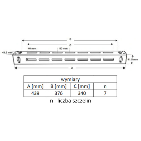 Wspornik poziomy Gripple Fast Trak Standard FTB-370 Wspornik poziomy Gripple Fast Trak Standard FTB-370