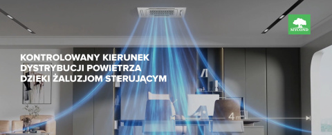 Klimakonwektor kasetonowy 4-kierunkowy MYCOND MCFK-05T2 Klimakonwektor kasetonowy 4-kierunkowy MYCOND MCFK-05T2