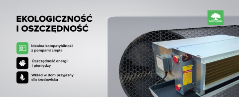 Klimakonwektor o niskim ciśnieniu MYCOND SLIM AC MCFC-085-AT2 Klimakonwektor o niskim ciśnieniu MYCOND SLIM AC MCFC-085-AT2
