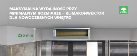 Klimakonwektor o niskim ciśnieniu MYCOND SLIM DC MCFC-085-DT2 Klimakonwektor o niskim ciśnieniu MYCOND SLIM DC MCFC-085-DT2