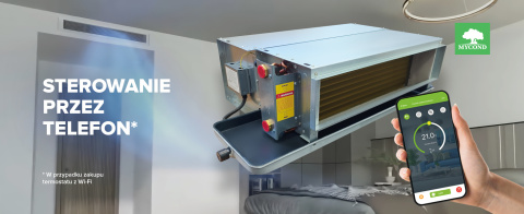 Klimakonwektor o niskim ciśnieniu MYCOND SLIM DC MCFC-102-DT2 Klimakonwektor o niskim ciśnieniu MYCOND SLIM DC MCFC-102-DT2
