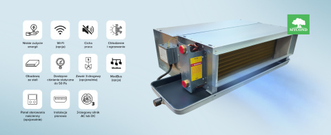 Klimakonwektor o niskim ciśnieniu MYCOND SLIM DC MCFC-102-DT2 Klimakonwektor o niskim ciśnieniu MYCOND SLIM DC MCFC-102-DT2
