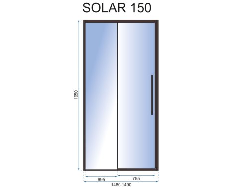 DRZWI PRYSZNICOWE SOLAR BLACK 120 DRZWI PRYSZNICOWE SOLAR BLACK 120