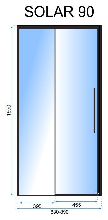DRZWI PRYSZNICOWE SOLAR BLACK 140 DRZWI PRYSZNICOWE SOLAR BLACK 140