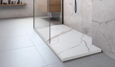 BRODZIK BAZALT CARRARA WHITE 80x100 BRODZIK BAZALT CARRARA WHITE 80x100