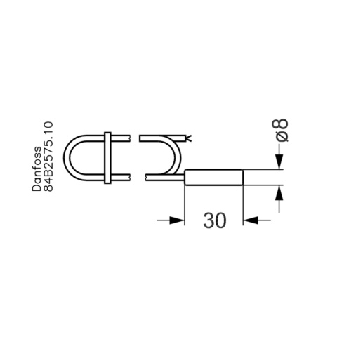 Czujnik temperatury EKS 211 3,5 m DANFOSS Czujnik temperatury EKS 211 3,5 m DANFOSS