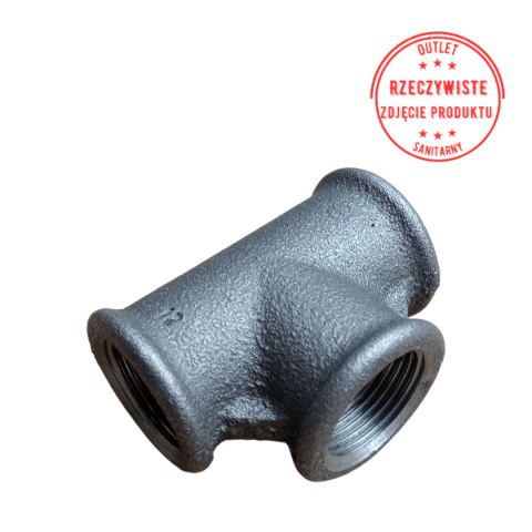 Trójnik równoprzelotowy żeliwny 3/4'' (czarny) FIG. 130 ATUSA Trójnik równoprzelotowy żeliwny 3/4'' (czarny) FIG. 130 ATUSA