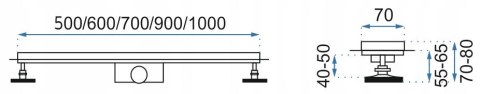 ODPŁYW NEO & PURE N SZCZOTKOWANY 800 ODPŁYW NEO & PURE N SZCZOTKOWANY 800