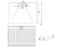BRODZIK BAZALT LONG WHITE 90x120