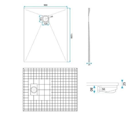 BRODZIK MAGNUM WHITE 80x120 BRODZIK MAGNUM WHITE 80x120