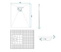 BRODZIK MAGNUM WHITE 80x120
