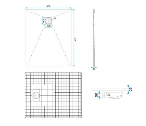 BRODZIK MAGNUM WHITE 80x120 BRODZIK MAGNUM WHITE 80x120