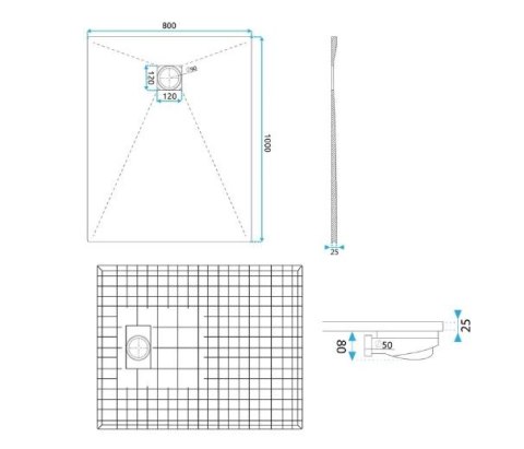BRODZIK MAGNUM WHITE 90x120 BRODZIK MAGNUM WHITE 90x120