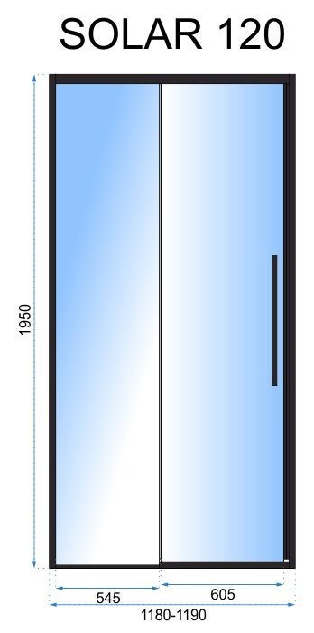 DRZWI PRYSZNICOWE SOLAR GOLD 120 DRZWI PRYSZNICOWE SOLAR GOLD 120