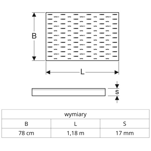 Mata izolacyjna akustyczna Geberit Isol Flex Mata izolacyjna akustyczna Geberit Isol Flex