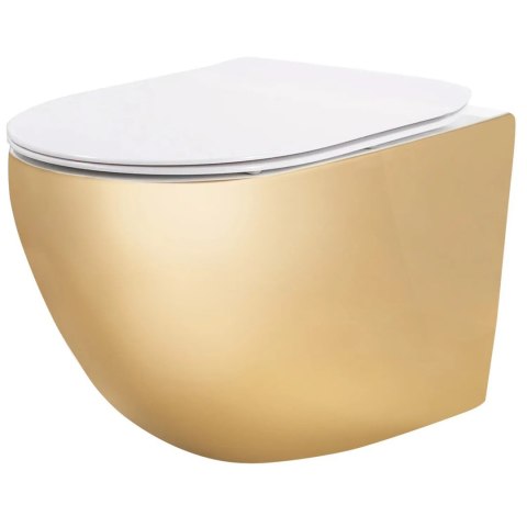 WC - CARLO MINI RIMLESS GOLD WHITE WC - CARLO MINI RIMLESS GOLD WHITE