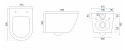 WC - CARLO MINI RIMLESS GOLD WHITE