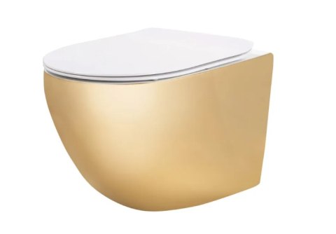WC - CARLO MINI RIMLESS GOLD WHITE WC - CARLO MINI RIMLESS GOLD WHITE