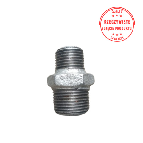 Nypel redukcyjny ocynkowany 3/4'' x 1/2'' GZ Nypel redukcyjny ocynkowany 3/4'' x 1/2'' GZ