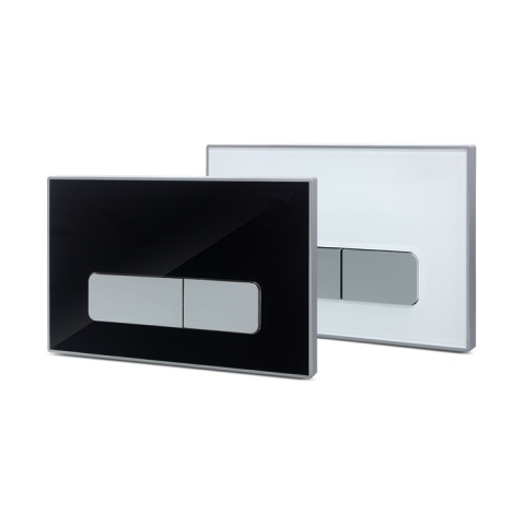Zestaw podtynkowy WC stelaż Fix Frame Slim z białą miską WC Luga i przyciskiem spłukującym Ixo biały Zestaw podtynkowy WC stelaż Fix Frame Slim z białą miską WC Luga i przyciskiem spłukującym Ixo biały