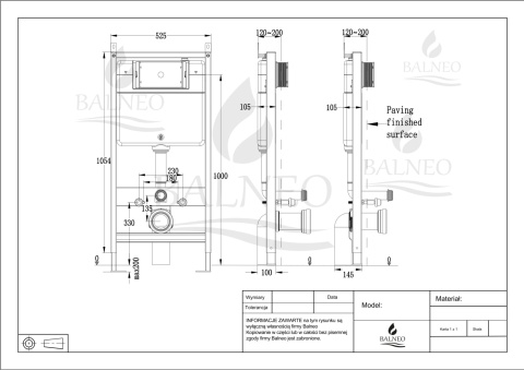 Zestaw podtynkowy WC stelaż Fix Frame Slim z czarną miską WC Luga i przyciskiem spłukującym Axo Zestaw podtynkowy WC stelaż Fix Frame Slim z czarną miską WC Luga i przyciskiem spłukującym Axo