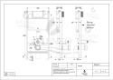 Zestaw podtynkowy WC stelaż Fix Frame Standard z białą miską WC Luxa i przyciskiem spłukującym Ixo Czarny