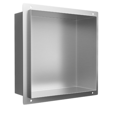 WALL-BOX NO RIM - Półka wnękowa bezramkowa INOX 30x30x10 cm WALL-BOX NO RIM - Półka wnękowa bezramkowa INOX 30x30x10 cm