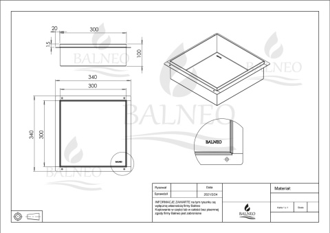 WALL-BOX NO RIM - Półka wnękowa bezramkowa INOX 30x30x10 cm WALL-BOX NO RIM - Półka wnękowa bezramkowa INOX 30x30x10 cm