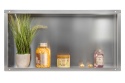 WALL-BOX NO RIM - Półka wnękowa bezramkowa INOX 60x30x7 cm