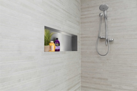 WALL-BOX NO RIM - Półka wnękowa bezramkowa INOX 90x30x7 cm WALL-BOX NO RIM - Półka wnękowa bezramkowa INOX 90x30x7 cm