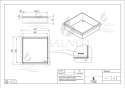 WALL-BOX No Rim White - Półka wnękowa bezramkowa biała 30x30x7 cm
