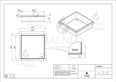 WALL-BOX No Rim White - Półka wnękowa bezramkowa biała 30x30x7 cm WALL-BOX No Rim White - Półka wnękowa bezramkowa biała 30x30x7 cm