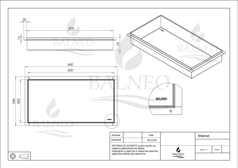 WALL-BOX No Rim White - Półka wnękowa bezramkowa biała 60x30x7 cm WALL-BOX No Rim White - Półka wnękowa bezramkowa biała 60x30x7 cm