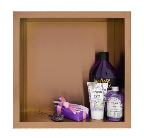 WALL-BOX ONE Copper- Półka pojedyncza miedziana 30x30x10 cm WALL-BOX ONE Copper- Półka pojedyncza miedziana 30x30x10 cm