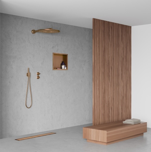 WALL-BOX ONE Copper- Półka pojedyncza miedziana 30x30x10 cm WALL-BOX ONE Copper- Półka pojedyncza miedziana 30x30x10 cm