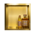 WALL-BOX ONE Gold / Brass - Półka pojedyncza złota 30x30x10 cm