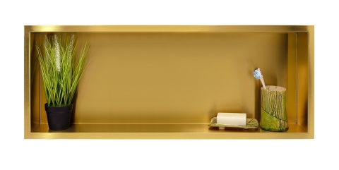 WALL-BOX ONE Gold / Brass - Półka pojedyncza złota 90x30x10 cm WALL-BOX ONE Gold / Brass - Półka pojedyncza złota 90x30x10 cm