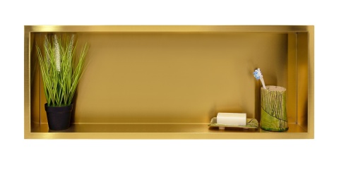 WALL-BOX ONE Gold / Brass - Półka pojedyncza złota 90x30x7 cm WALL-BOX ONE Gold / Brass - Półka pojedyncza złota 90x30x7 cm