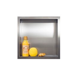 WALL-BOX ONE - Półka wnękowa INOX 30x30x10 cm
