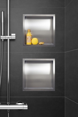 WALL-BOX ONE - Półka wnękowa INOX 30x30x10 cm