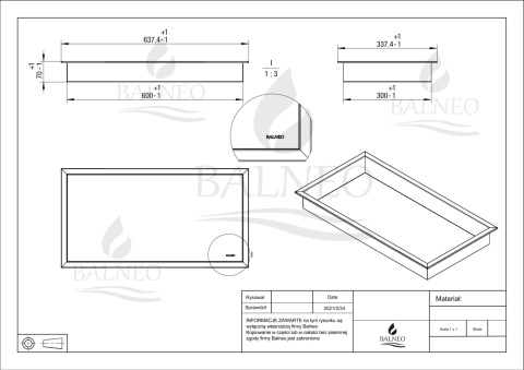 WALL-BOX ONE White - Półka pojedyncza biała 60x30x7 cm WALL-BOX ONE White - Półka pojedyncza biała 60x30x7 cm