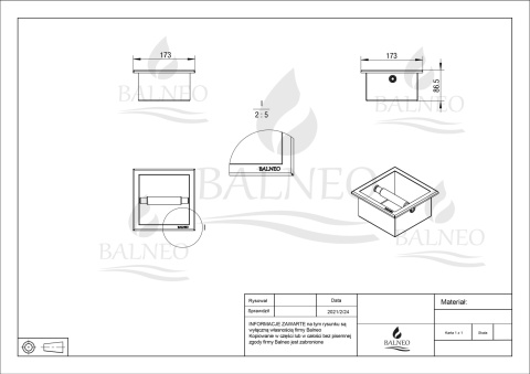 WALL-BOX PAPER 1 Black - Podajnik papieru czarny WALL-BOX PAPER 1 Black - Podajnik papieru czarny