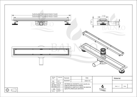 360 Drain 2w1 Odpływ liniowy 70 cm z obrotowym syfonem dwustronny chrom 360 Drain 2w1 Odpływ liniowy 70 cm z obrotowym syfonem dwustronny chrom