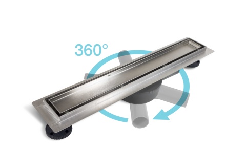 360 Drain 2w1 Odpływ liniowy 70 cm z obrotowym syfonem dwustronny chrom 360 Drain 2w1 Odpływ liniowy 70 cm z obrotowym syfonem dwustronny chrom